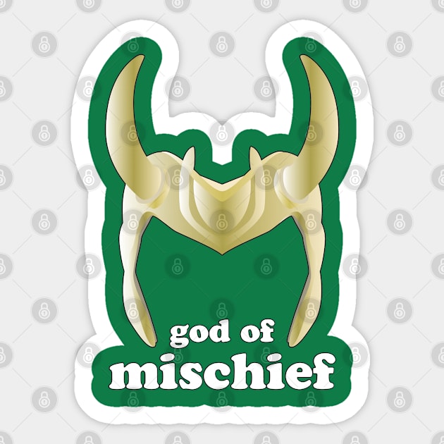 GOD OF MISCHIEF Sticker by Hou-tee-ni Designs